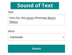 Sound of Text WA, Bikin Nada Dering Pakai Suara Unik