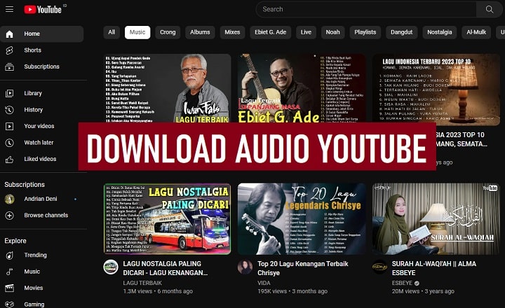 Download Audio Youtube