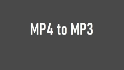 mp4 to mp3