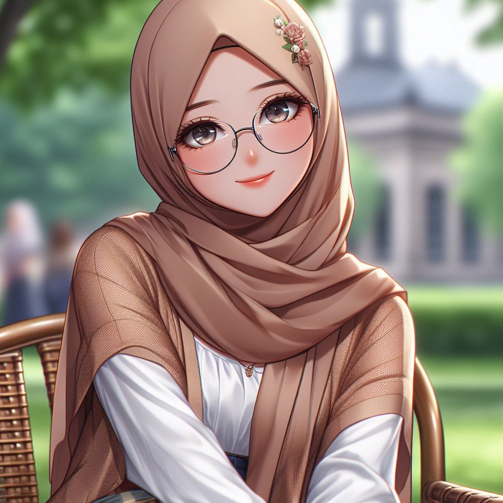 PP WA Aesthetic Girl Anime Hijab