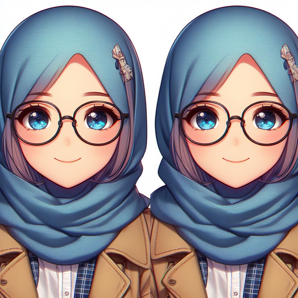 photo profil whatsapp 3D hijab cantik