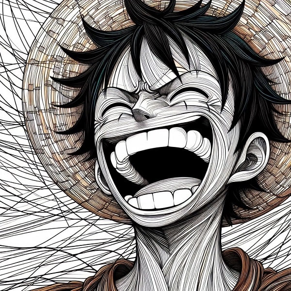 Prompt Remakable Sketch Monkey D. Luffy