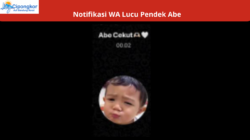 Notifikasi WA Lucu Pendek Abe