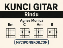 Kunci Gitar Lagu Agnes Monica Rindu