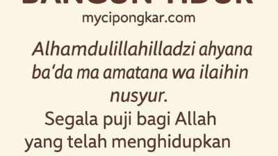 Doa Bangun Tidur