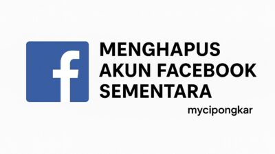 Cara Menghapus Akun Facebook Sementara