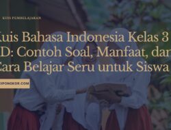 Kuis Bahasa Indonesia Kelas 3 SD: Contoh Soal, Manfaat, dan Cara Belajar Seru untuk Siswa