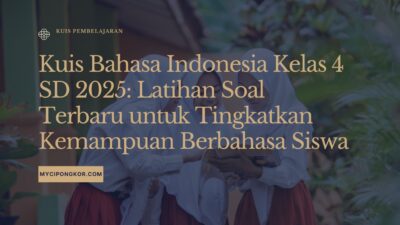 Kuis Bahasa Indonesia Kelas 4 SD