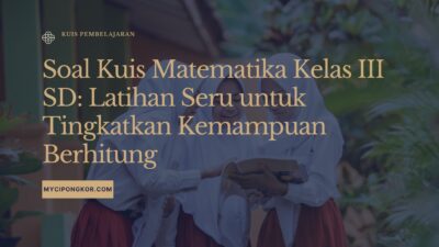 Kuis Matematika Kelas III SD