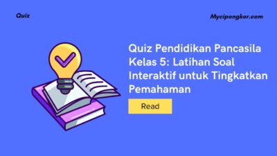 Quiz Pendidikan Pancasila Kelas 5